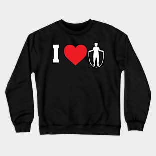 I Love Design for Rope Jumpers Man Crewneck Sweatshirt
